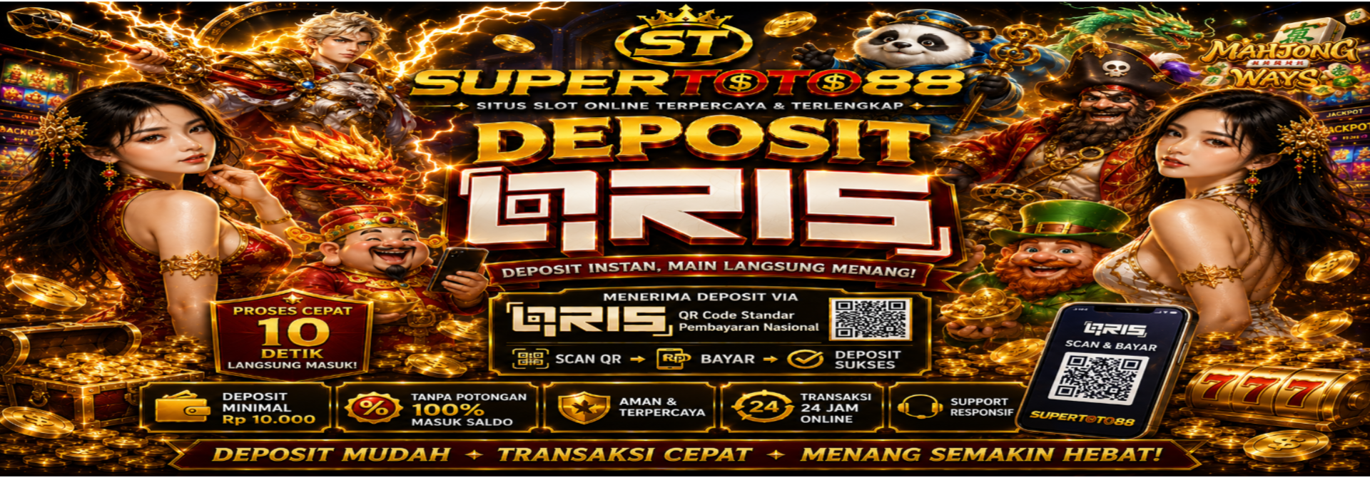 DEPOSIT QRIS TANPA POTONGAN